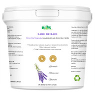 Sare de Baie pentru Dureri și Inflamații Musculare, cu Magneziu (Sare Nigari) și Uleiuri Esențiale de Lavandă, Rozmarin și Ghimbir, 2800 g