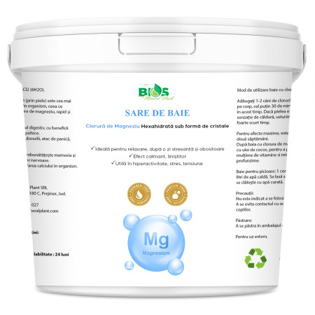 Sare de Baie - Magneziu (Sare Nigari), 850 g