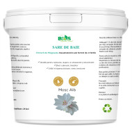 Sare de Baie cu Magneziu (Sare Nigari) și Ulei Esențial de Mosc Alb, 2800 g