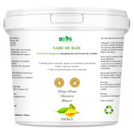 Sare de Baie - ENERGY - cu Magneziu (Sare Nigari) și Uleiuri Esențiale de Ylang Ylang, Nucșoară și Ienupăr, 2800 g