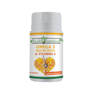Omega3 ulei de peste 500 mg + Vitamina E 5mg 60 capsule moi Health Nutrition
