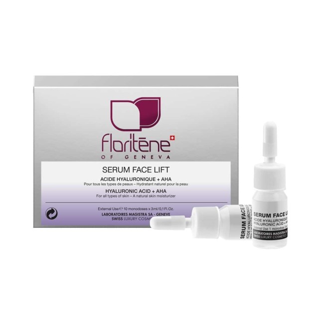 Fiole cu Acid Hialuronic + AHA 10 x 3ml Floritene