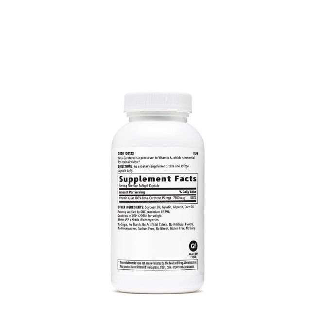 Gnc Beta-caroten 15 Mg, 360 Cps Gnc Beta-caroten 15 Mg, 360 Cps