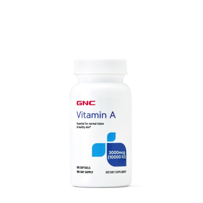 Gnc Vitamin A 3000 Mcg (10000 Ui), Vitamina A, 180 Cps Gnc Vitamin A 3000 Mcg (10000 Ui), Vitamina A, 180 Cps