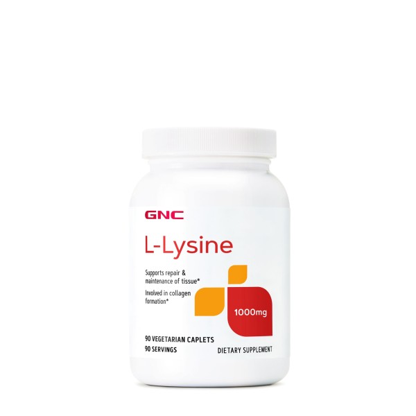 Gnc L-lysine 1000 Mg, L-lizina, 90 Tb