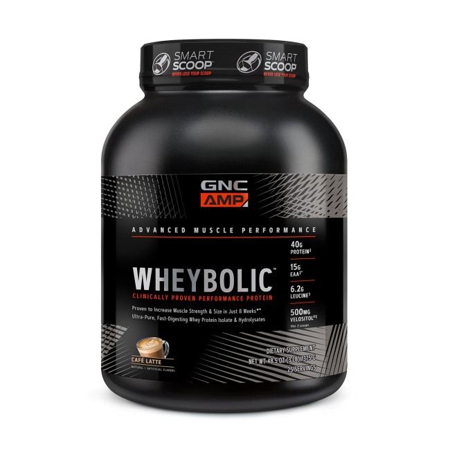 Gnc Amp Wheybolic, Proteina Din Zer, Cu Aroma De Cafea Cu Lapte, 1375 G Gnc Amp Wheybolic, Proteina Din Zer, Cu Aroma De Cafea Cu Lapte, 1375 G
