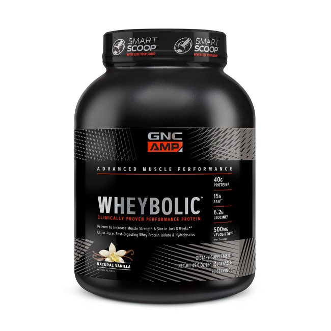 Gnc Amp Wheybolic, Proteina Din Zer, Cu Aroma Naturala De Vanilie, 1412.5 G Gnc Amp Wheybolic, Proteina Din Zer, Cu Aroma Naturala De Vanilie, 1412.5 G
