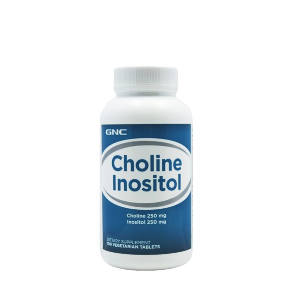 Gnc Choline Inositol, Colina 250 Mg Si Inozitol 250 Mg, 100 Tb