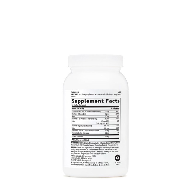 Gnc B-complex + Energy, B Complex + Formula Energizanta, 120 Cps Gnc B-complex + Energy, B Complex + Formula Energizanta, 120 Cps