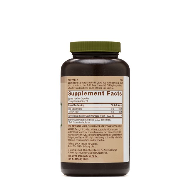 Gnc Natural Brand Psyllium Seed Husk 500 Mg, Seminte De Psyllium Decordicate, 180 Cps Gnc Natural Brand Psyllium Seed Husk 500 Mg, Seminte De Psyllium Decordicate, 180 Cps