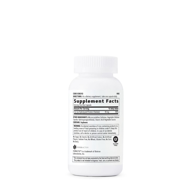 Gnc Gentlesorb Iron 18 Mg, Fier Cu Absorbtie Usoara 18 Mg , 90 Cps Gnc Gentlesorb Iron 18 Mg, Fier Cu Absorbtie Usoara 18 Mg , 90 Cps