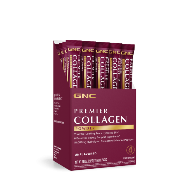 Gnc Premier Collagen Powder, Formula Premium De Peptide De Colagen Hidrolizat Fara Aroma, 1 Plic, 10.01 G