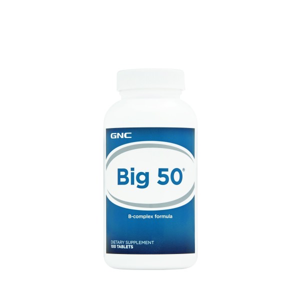 Gnc Big 50, Complex De Vitamine B, 100 Tb