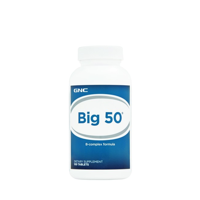 Gnc Big 50, Complex De Vitamine B, 100 Tb Gnc Big 50, Complex De Vitamine B, 100 Tb