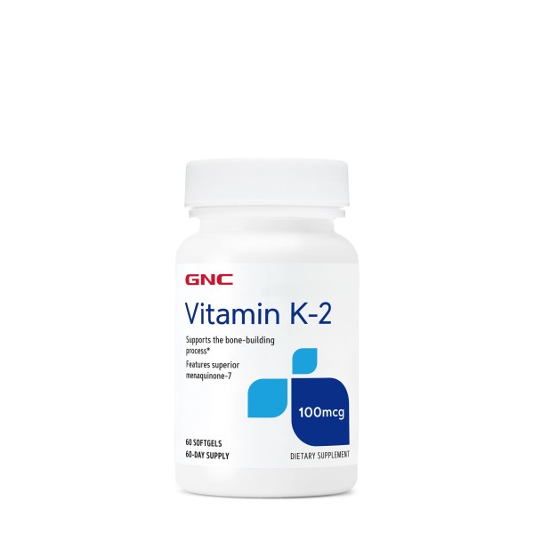 Gnc Vitamin K-2 100 Mcg, Vitamina K 2, 60 Cps