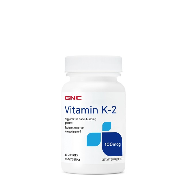 Gnc Vitamin K-2 100 Mcg, Vitamina K 2, 60 Cps Gnc Vitamin K-2 100 Mcg, Vitamina K 2, 60 Cps