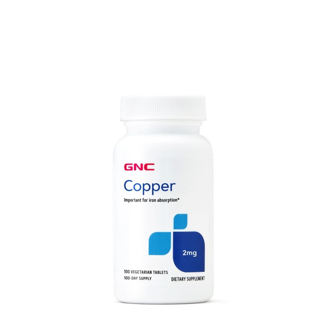 Gnc Copper 2 Mg, Cupru, 100 Tb Gnc Copper 2 Mg, Cupru, 100 Tb
