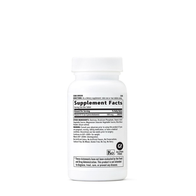 Gnc Vitamina B-12 500 Mcg, 100 Tb Gnc Vitamina B-12 500 Mcg, 100 Tb