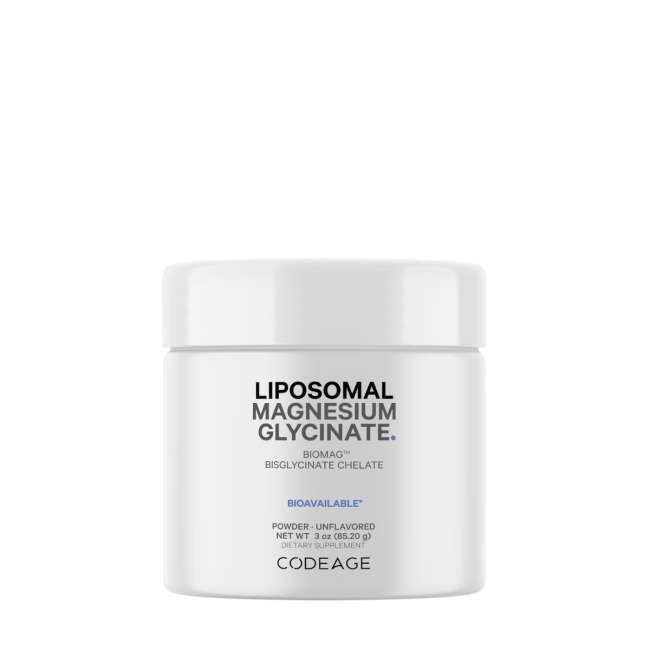 Codeage Liposomal Magnesium Glycinate, Magneziu Bisglicinat Lipozomal - Formula Avansata Pentru Absorbtie Superioara, 85.20 G Codeage Liposomal Magnesium Glycinate, Magneziu Bisglicinat Lipozomal - Formula Avansata Pentru Absorbtie Superioara, 85.20 G