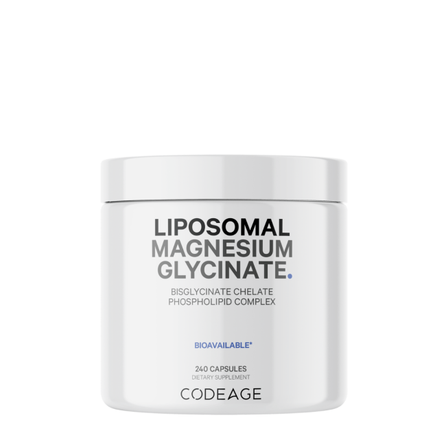 Codeage Magneziu Bisglicinat Lipozomal Cu Bioperine - Formula Avansata Pentru Absorbtie Superioara, 240 Cps Codeage Magneziu Bisglicinat Lipozomal Cu Bioperine - Formula Avansata Pentru Absorbtie Superioara, 240 Cps