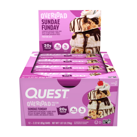 Quest Protein Bar, Baton Proteic, Cu Aroma De Vanilie,caramel Si Ciocolata, 63 G