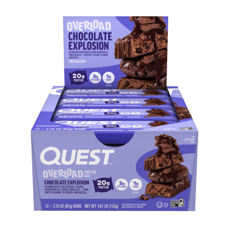 Quest Protein Bar, Baton Proteic, Cu Aroma De Explozie De Ciocolata, 61 G