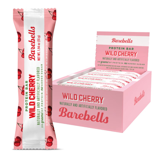 Barebells Protein Bar Wild Cherry, Baton Proteic Cu Aroma De Cirese , 55g