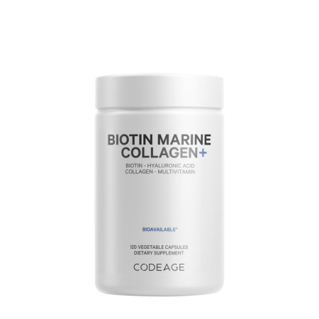 Codeage Biotin Marine Collagen+formula Completa Cu Colagen Marin Si Acid Hyaluronic, 120 Cps