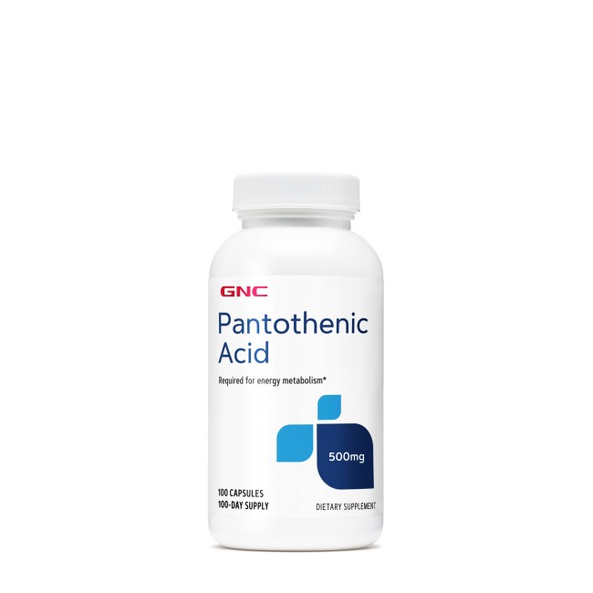 Gnc Pantothenic Acid 500 Mg, Acid Pantotenic, 100 Cps