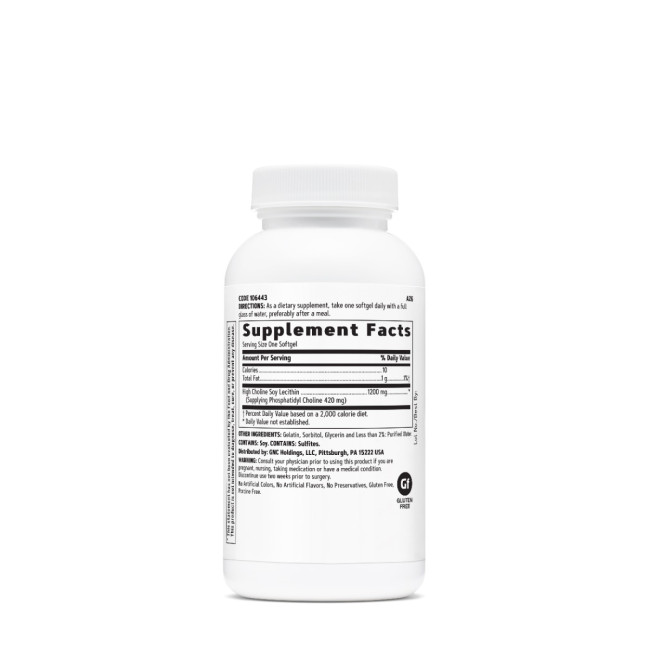 Gnc Triple Lecithin 1200 Mg, Lecitina Tripla, 30 Cps Gnc Triple Lecithin 1200 Mg, Lecitina Tripla, 30 Cps