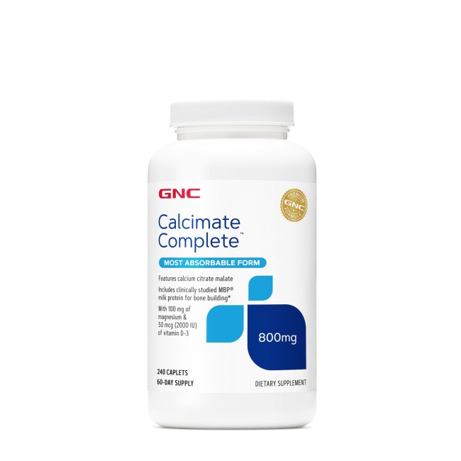 Gnc Calcimate Complete, Calciu Citrat Malat, 240 Tb Gnc Calcimate Complete, Calciu Citrat Malat, 240 Tb