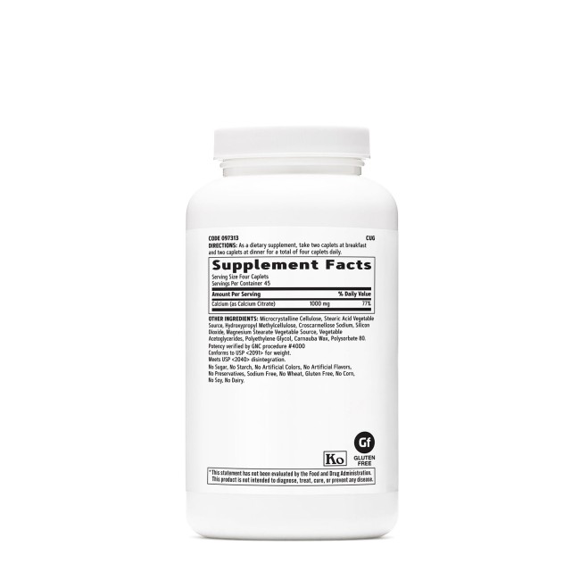 Gnc Calcium Citrate 1000 Mg, Calciu Citrat, 180 Tb Gnc Calcium Citrate 1000 Mg, Calciu Citrat, 180 Tb