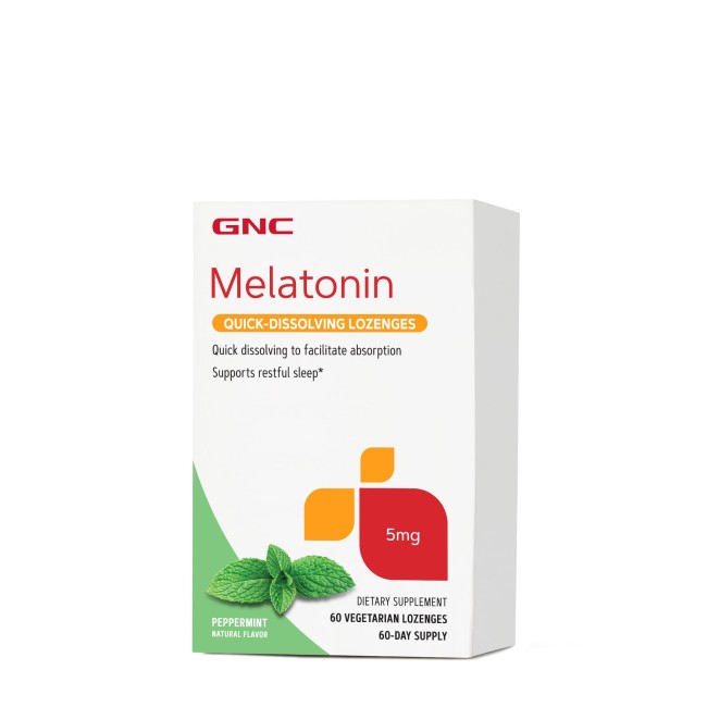 Gnc Melatonina 5 Mg, Cu Aroma De Menta, 60 Tb Gnc Melatonina 5 Mg, Cu Aroma De Menta, 60 Tb