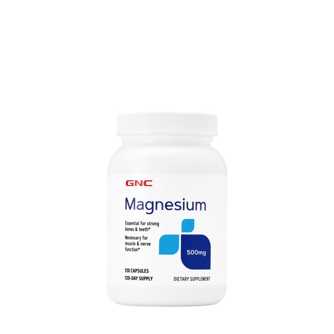 Gnc Magnesium 500 Mg, Magneziu, 120 Cps