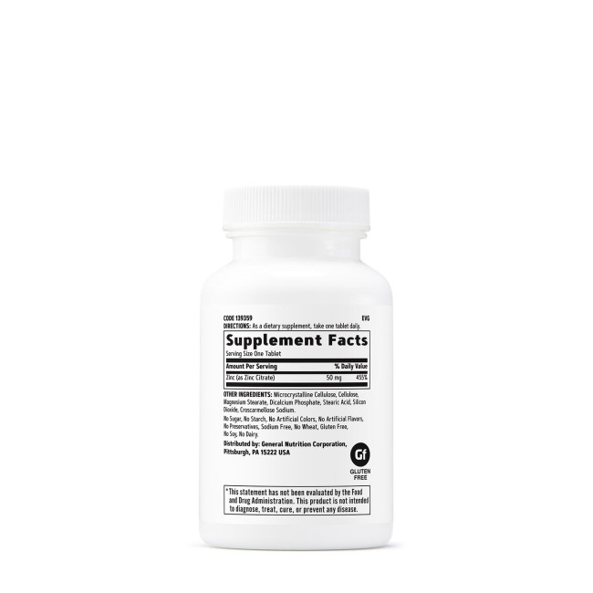 Gnc Zinc Citrat 50 Mg , 90 Tablete