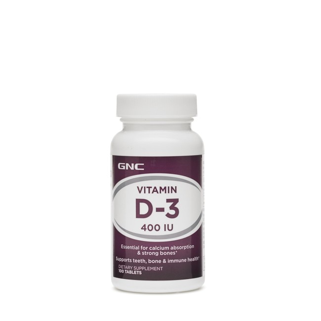 Gnc Vitamin D-3 400 Iu, Vitamina D-3 Naturala 100% Din Lanolina 400 Ui, 100 Tb Gnc Vitamin D-3 400 Iu, Vitamina D-3 Naturala 100% Din Lanolina 400 Ui, 100 Tb
