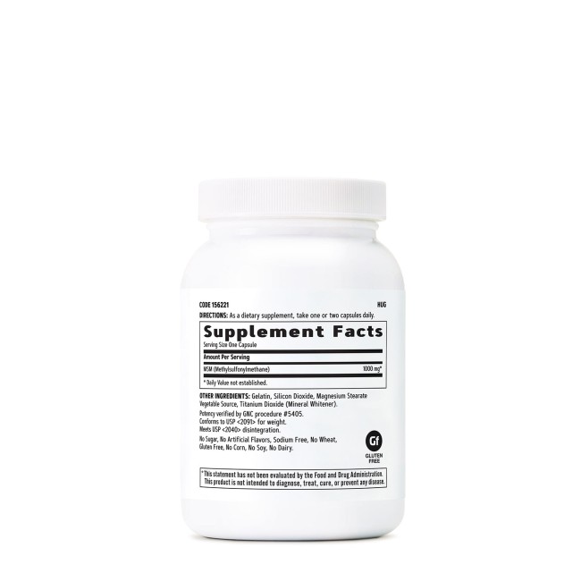 Gnc Msm 1000 Mg, 90 Cps Gnc Msm 1000 Mg, 90 Cps
