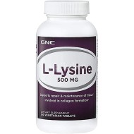 Gnc L-lysine 500 Mg, L-lizina, 100 Tb