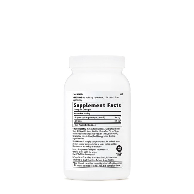 Gnc L-arginine & L-citrulline, L-arginina Si L-citrulina, 120 Tb Gnc L-arginine & L-citrulline, L-arginina Si L-citrulina, 120 Tb