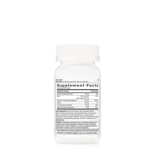 Gnc Women’s Iron Complete, Formula Cu Fier Pentru Femei, 60 Tb Gnc Women’s Iron Complete, Formula Cu Fier Pentru Femei, 60 Tb