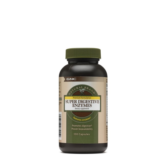 Gnc Natural Brand Super Digestive Enzymes, Enzime Digestive, 100 Cps Gnc Natural Brand Super Digestive Enzymes, Enzime Digestive, 100 Cps