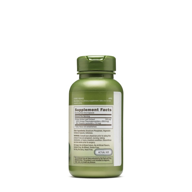 Gnc Herbal Plus Ginkgo Biloba 120 Mg, 100 Cps Gnc Herbal Plus Ginkgo Biloba 120 Mg, 100 Cps