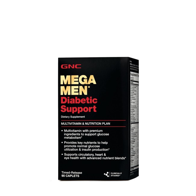 Gnc Mega Men Diabetic Support, Multivitamine Pentru Barbati Pentru Suport Diabetic, 90 Tb Gnc Mega Men Diabetic Support, Multivitamine Pentru Barbati Pentru Suport Diabetic, 90 Tb