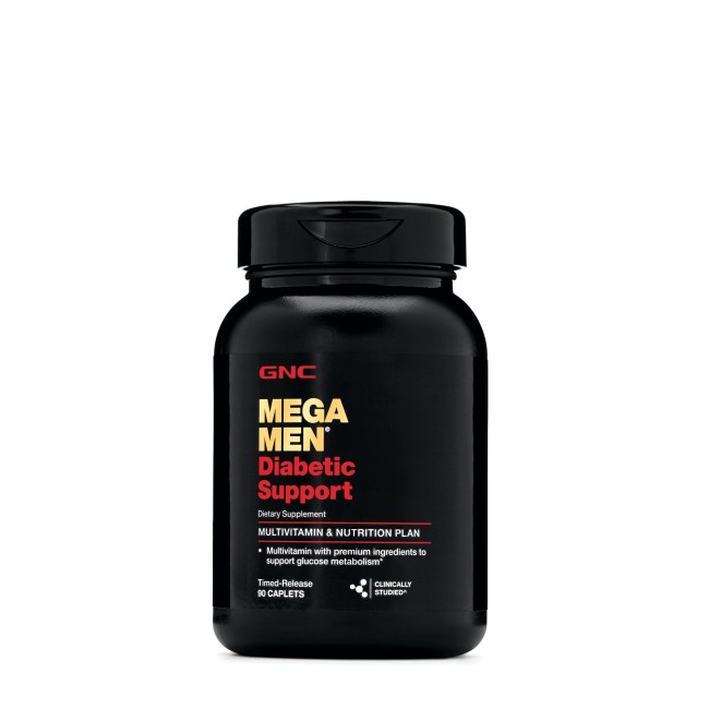 Gnc Mega Men Diabetic Support, Multivitamine Pentru Barbati Pentru Suport Diabetic, 90 Tb