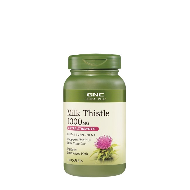 Gnc Herbal Plus Milk Thistle Silimarina 1300 Mg Extract Din Seminte De Armurariu, 120 Cps Gnc Herbal Plus Milk Thistle Silimarina 1300 Mg Extract Din Seminte De Armurariu, 120 Cps