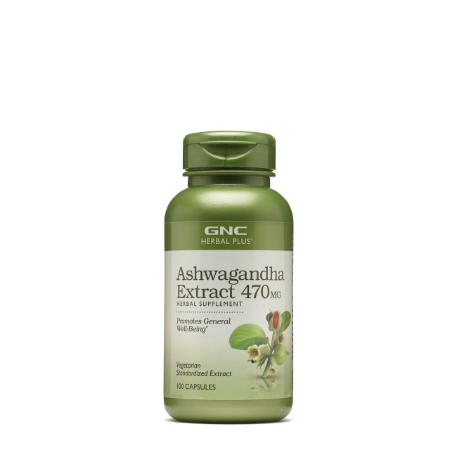 Gnc Herbal Plus Ashwagandha Extract 470 Mg, 100 Cps Gnc Herbal Plus Ashwagandha Extract 470 Mg, 100 Cps