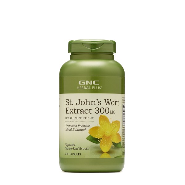 Gnc Herbal Plus St. John’s Wort, Extract Standardizat  De Sunatoare 300 Mg, 200 Cps