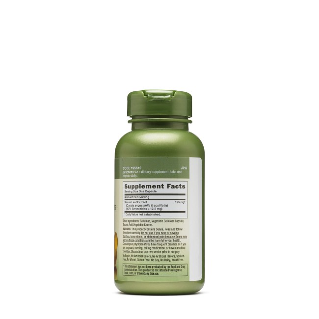 Gnc Herbal Plus Senna Leaf 125 Mg, Extract Frunze De Senna,100 Cps Gnc Herbal Plus Senna Leaf 125 Mg, Extract Frunze De Senna,100 Cps