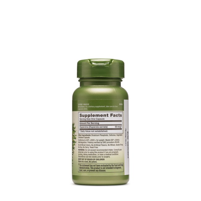 Gnc Herbal Plus Huperzine A 50 Mcg, Huperzina A, 50 Cps Gnc Herbal Plus Huperzine A 50 Mcg, Huperzina A, 50 Cps