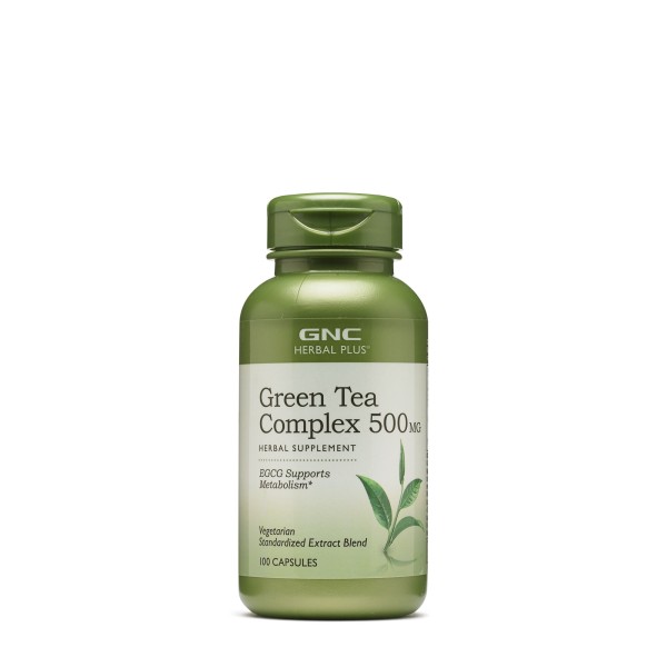 Gnc Herbal Plus Green Tea Complex 500 Mg, Complex De Ceai Verde, 100 Cps